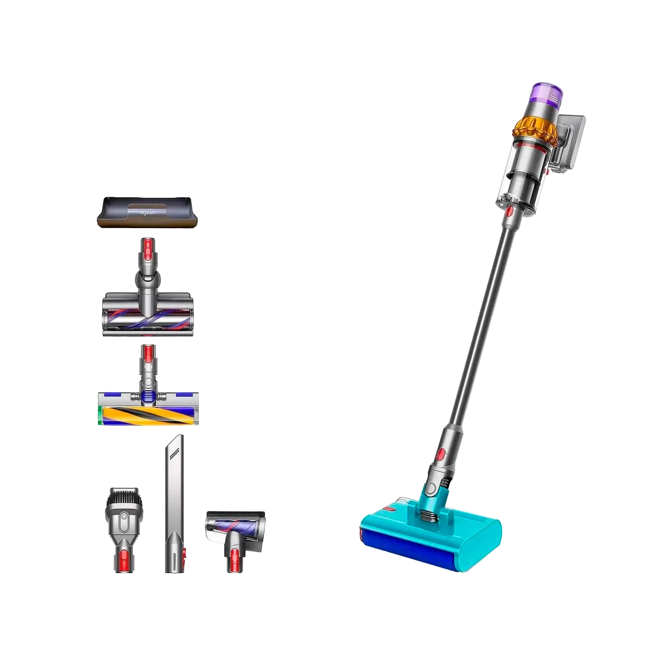 Моющий пылесос Dyson V15S Detect Submarine SV47, никель/золото (Nickel/Gold)